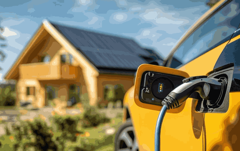 Borne de recharge pour véhicule électrique alimentée par le solaire