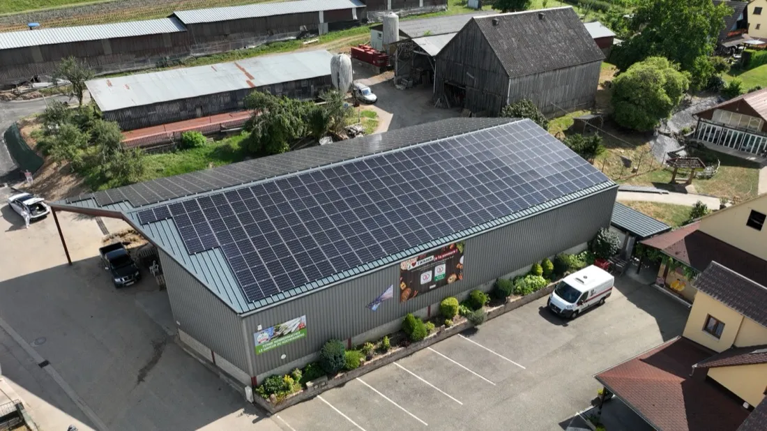 Centrale photovoltaïque sur bâtiment agricole